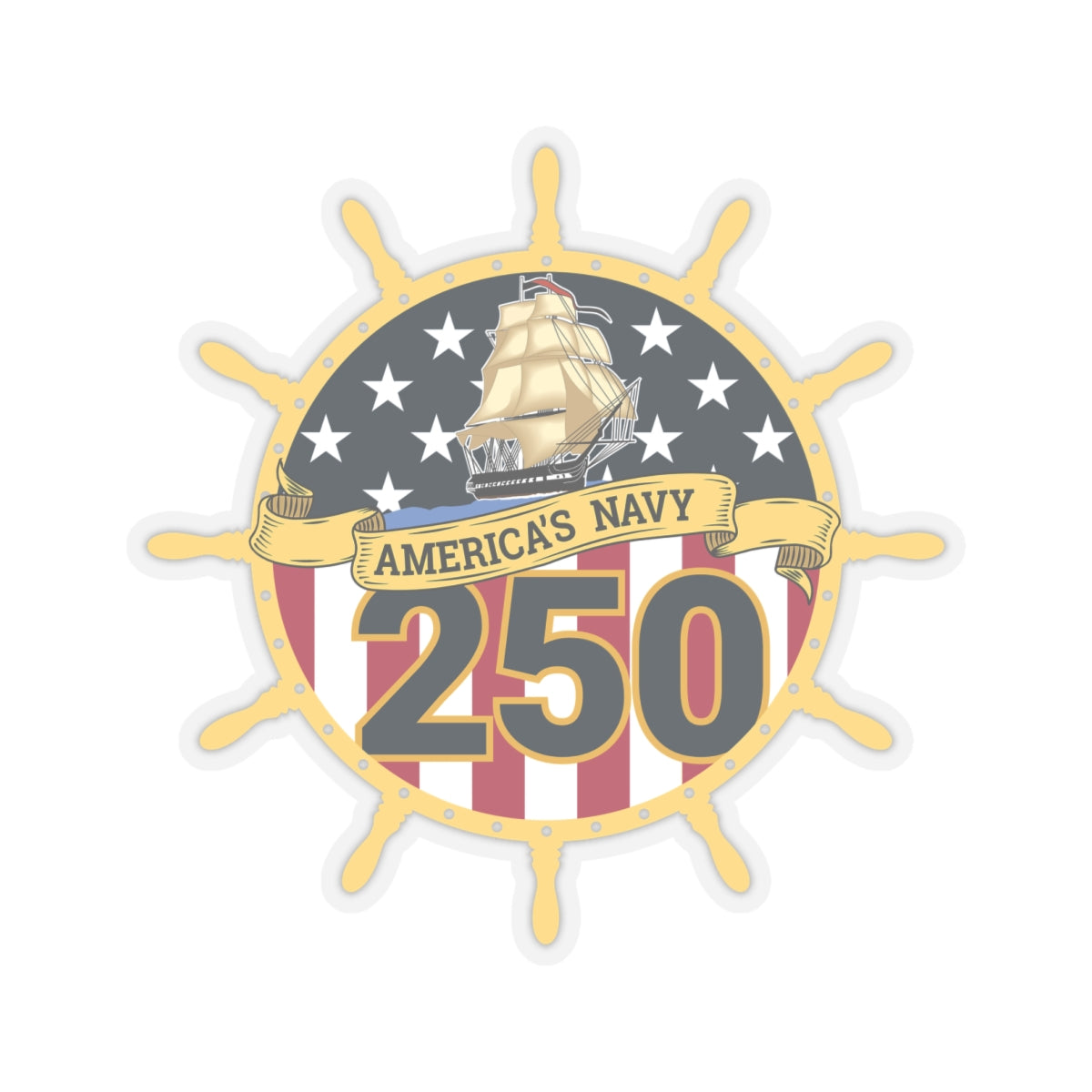 America's Navy 250 Stickers
