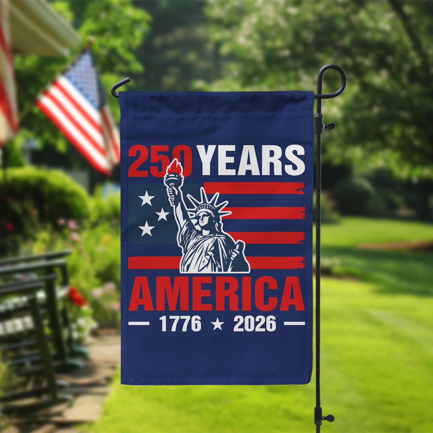 250 Years America 1776 - 2026 Garden Flag 12''x18'' Twin-Side Printing