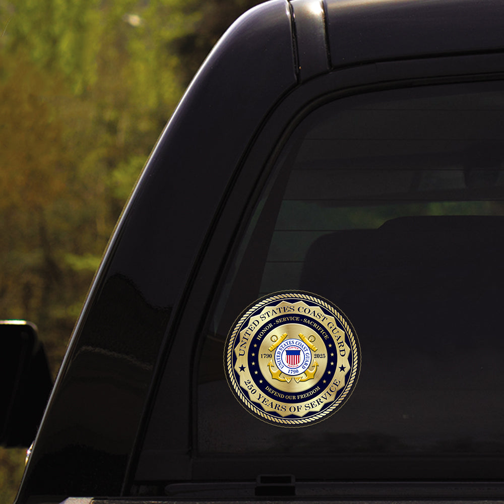 US Coast Guard 250 Years Of Service Stickers