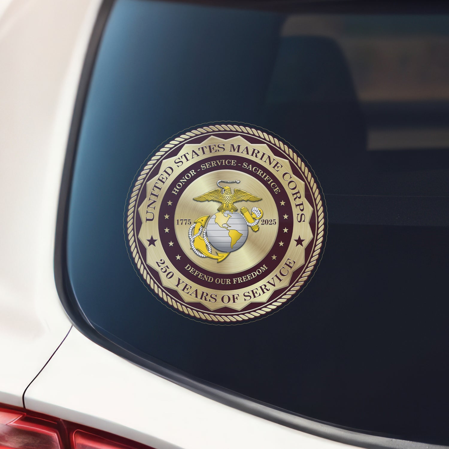 MARlNE 250 Years Of Service Stickers