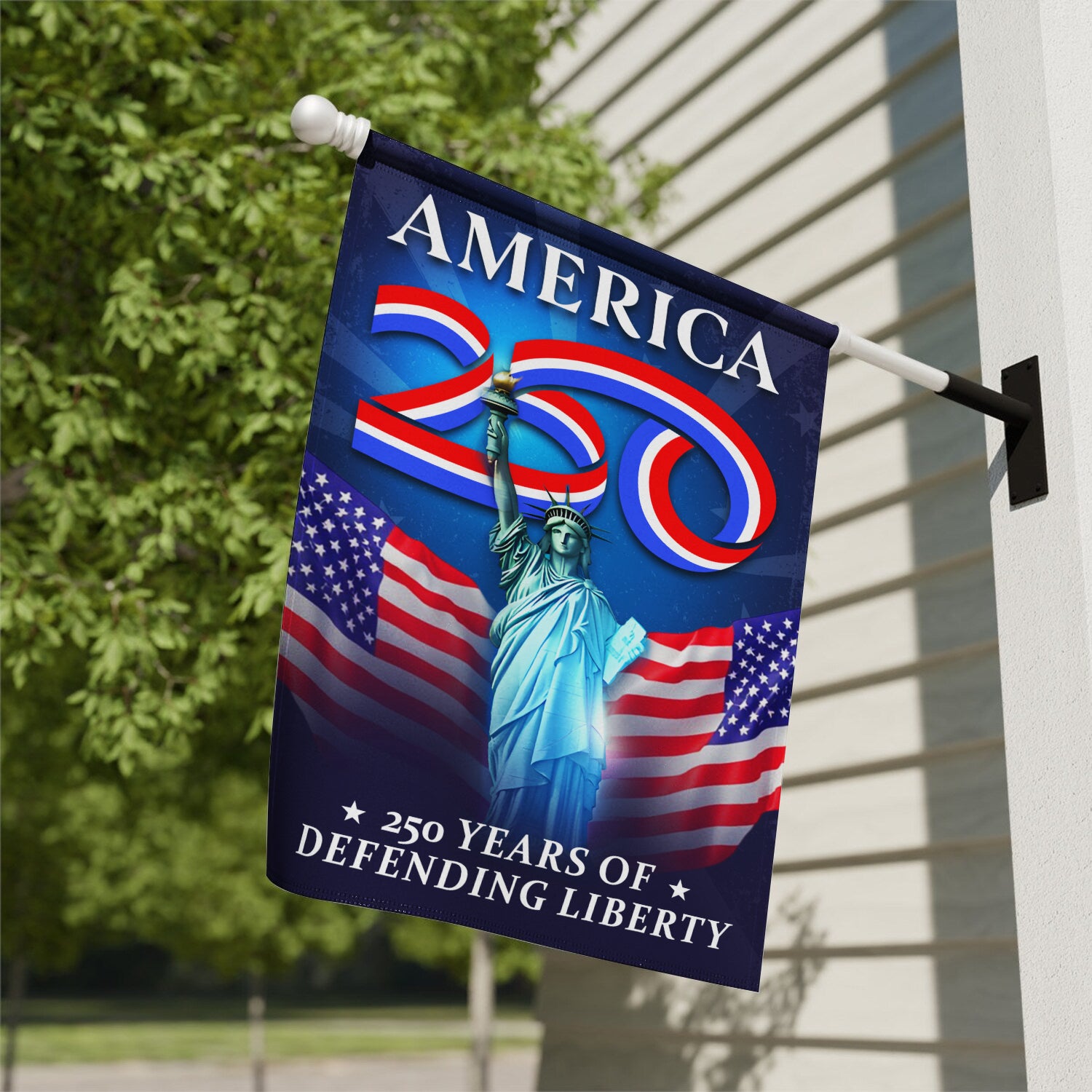 America 250 Year Of Defending Liberty House Flag 28''x40'' Twin-Side Printing
