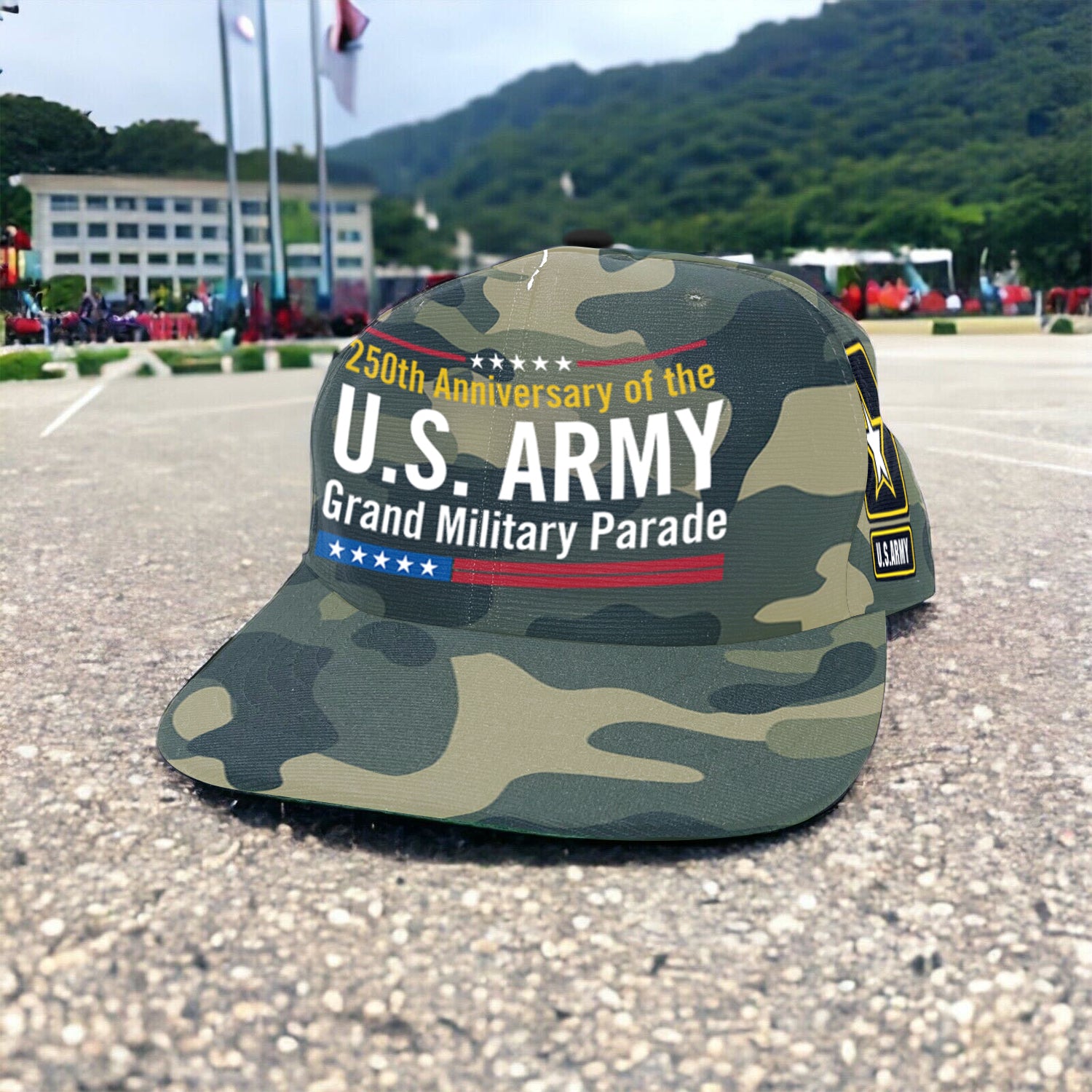 US Army Grand Military Parade All Over Prints Premium Classic Cap