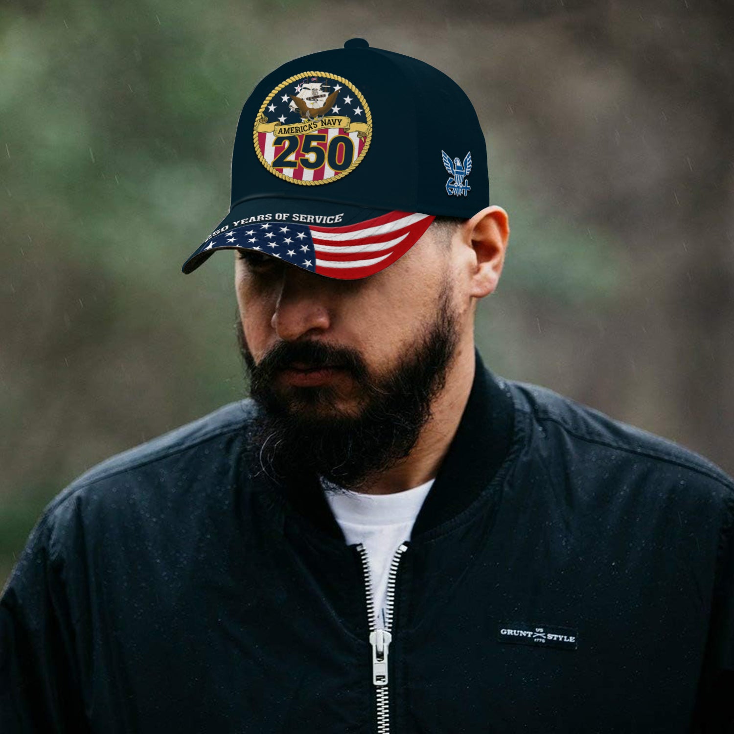 America's Navy 250 Years of Service All Over Prints Premium Classic Cap