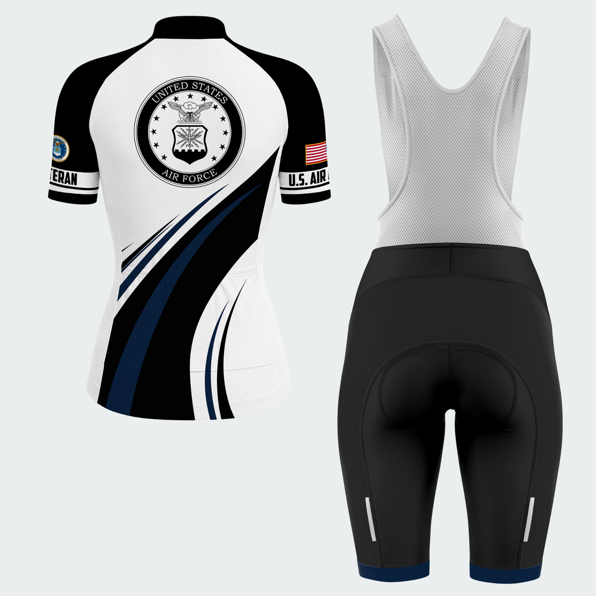 Women’s Personalized U.S. Air Force Proudly Served Cycling Jersey & Kit