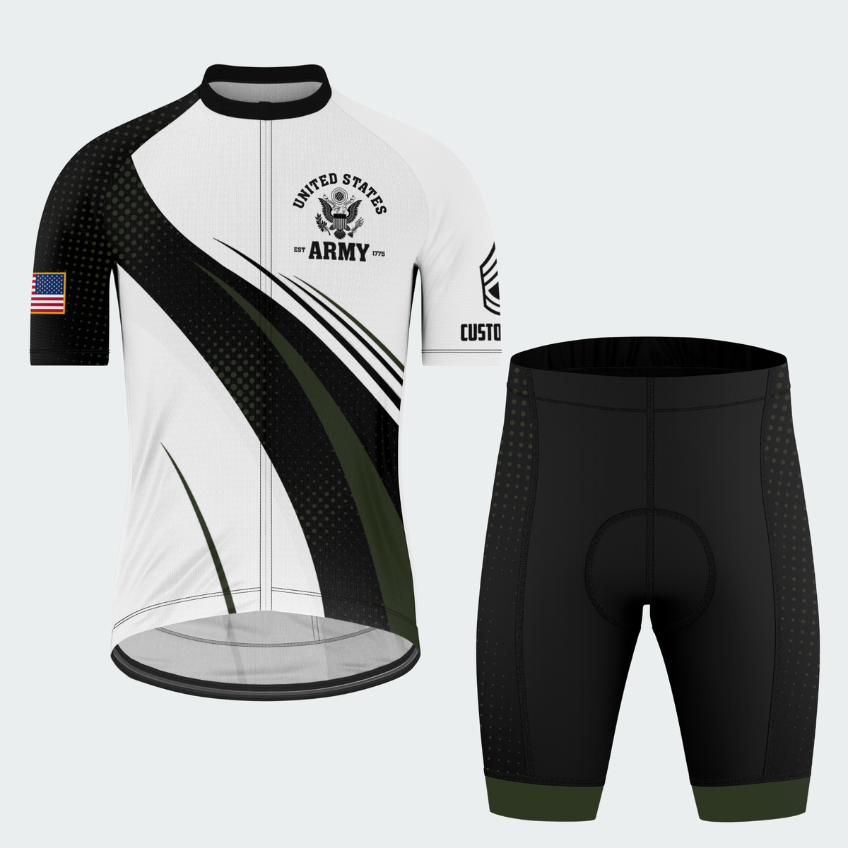 Men’s Personalized U.S. Army Proud Veteran Cycling Jersey & Kit