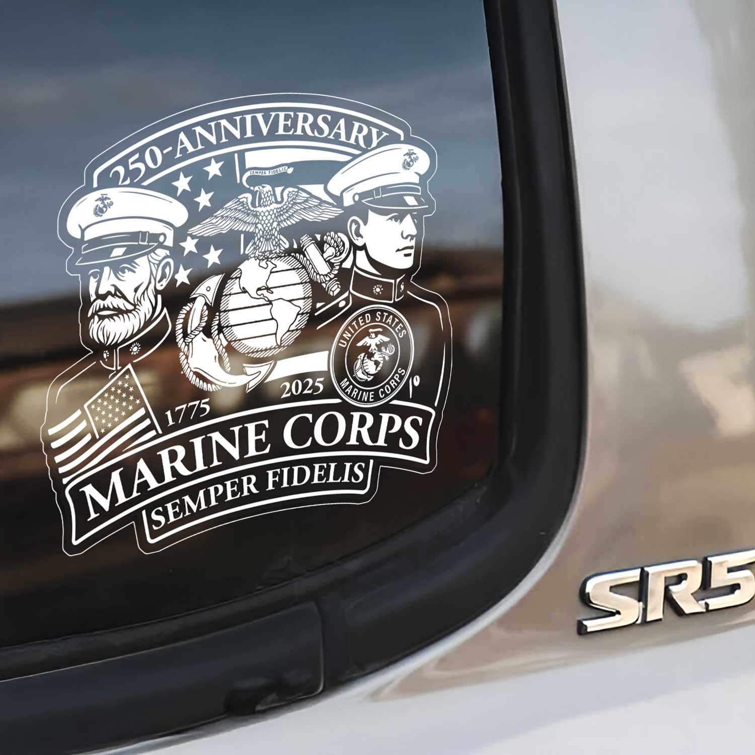 MARlNE 250 Years Of Service Semper Fidelis Stickers