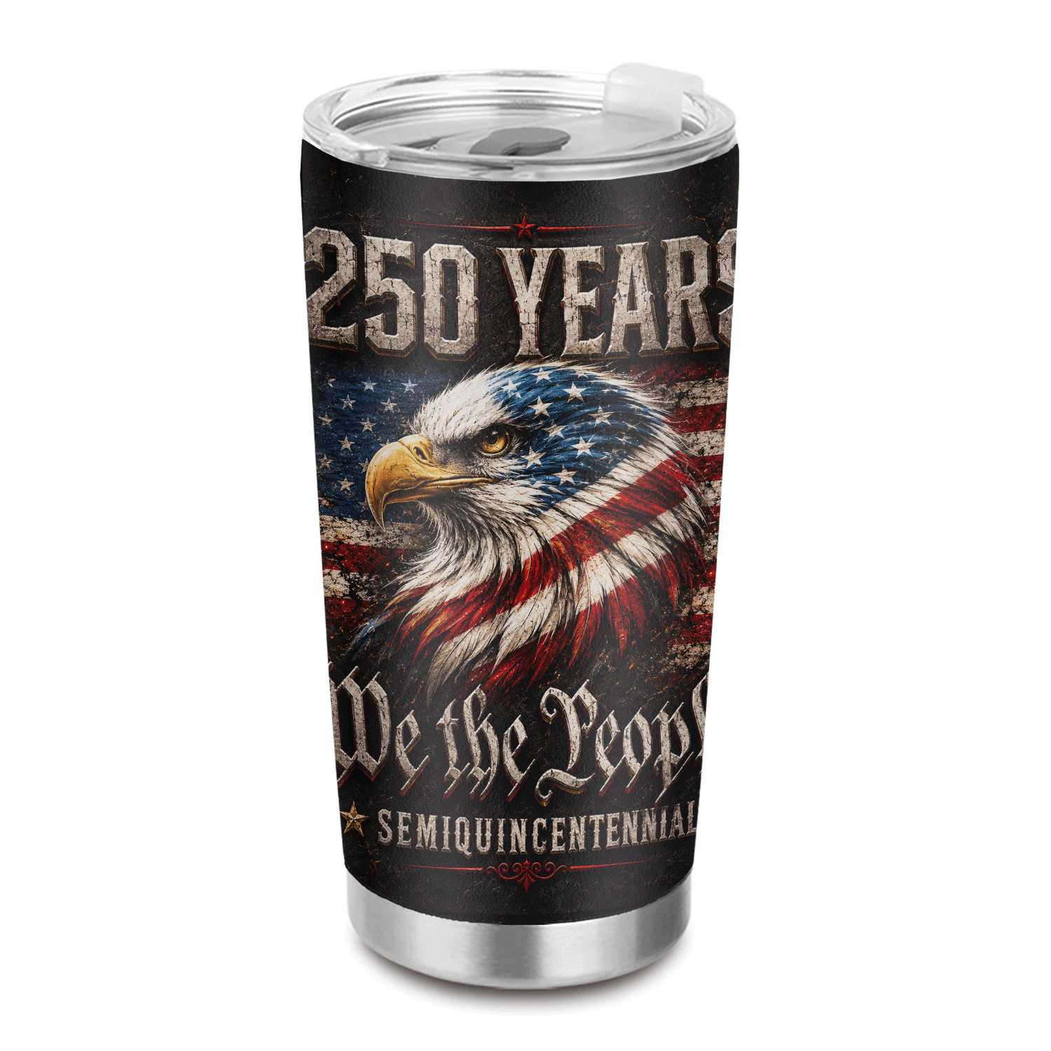 American Freedom 1776-2026 Eagle 20oz Stainless Tumbler