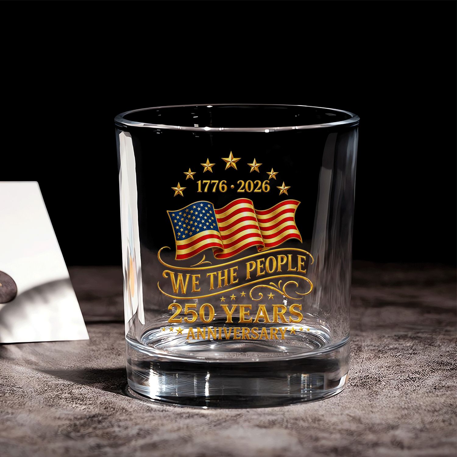 America 250 Patriotic Whiskey Glass Liberty Collector Edition