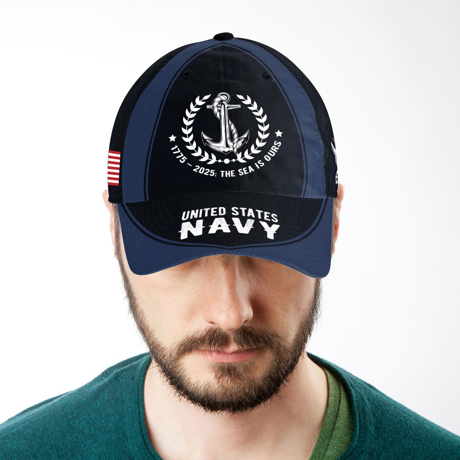 US Navy The Sea Is Our All Over Prints Premium Classic Cap
