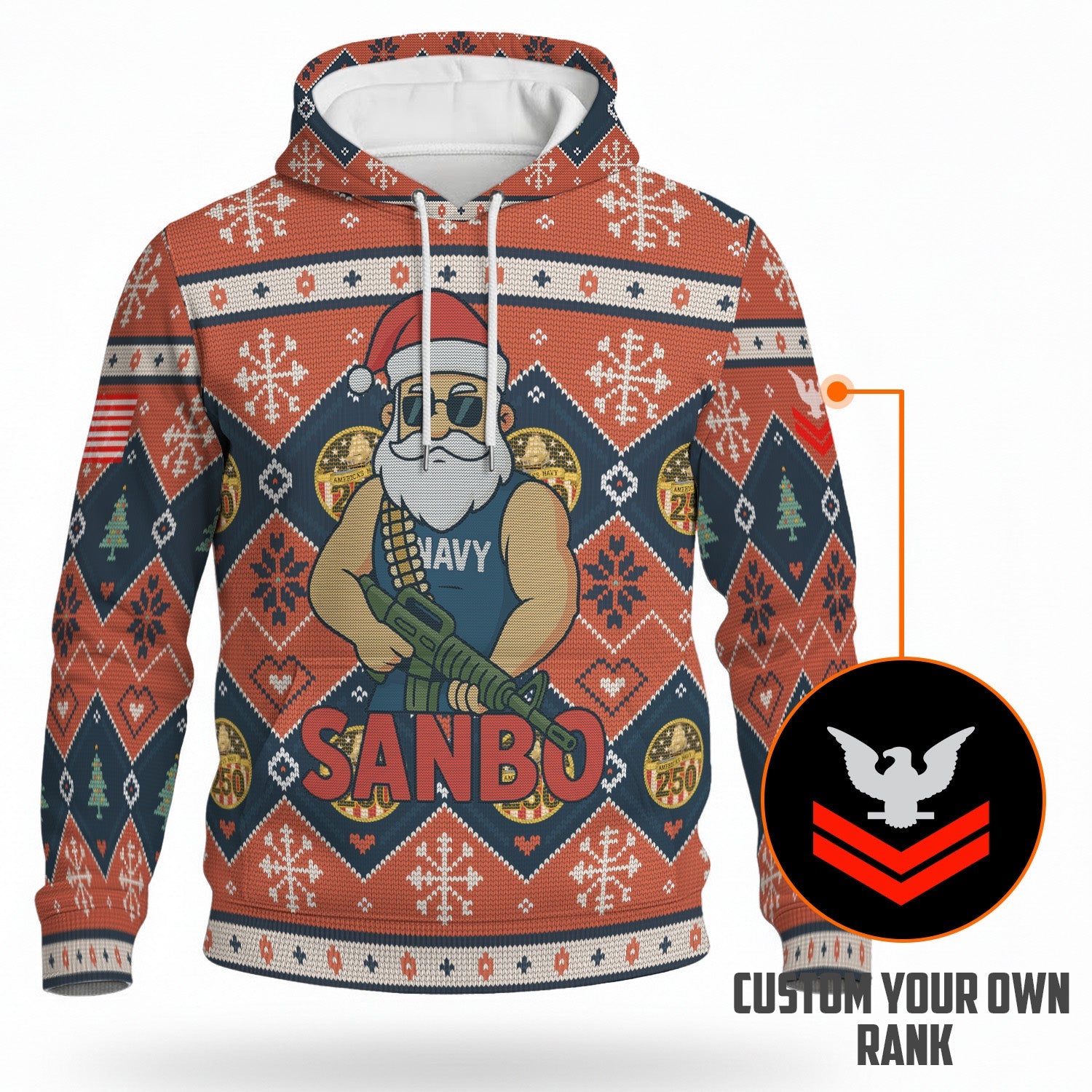 Personalized US Navy 3D All Over Print Hoodie KRH3D08