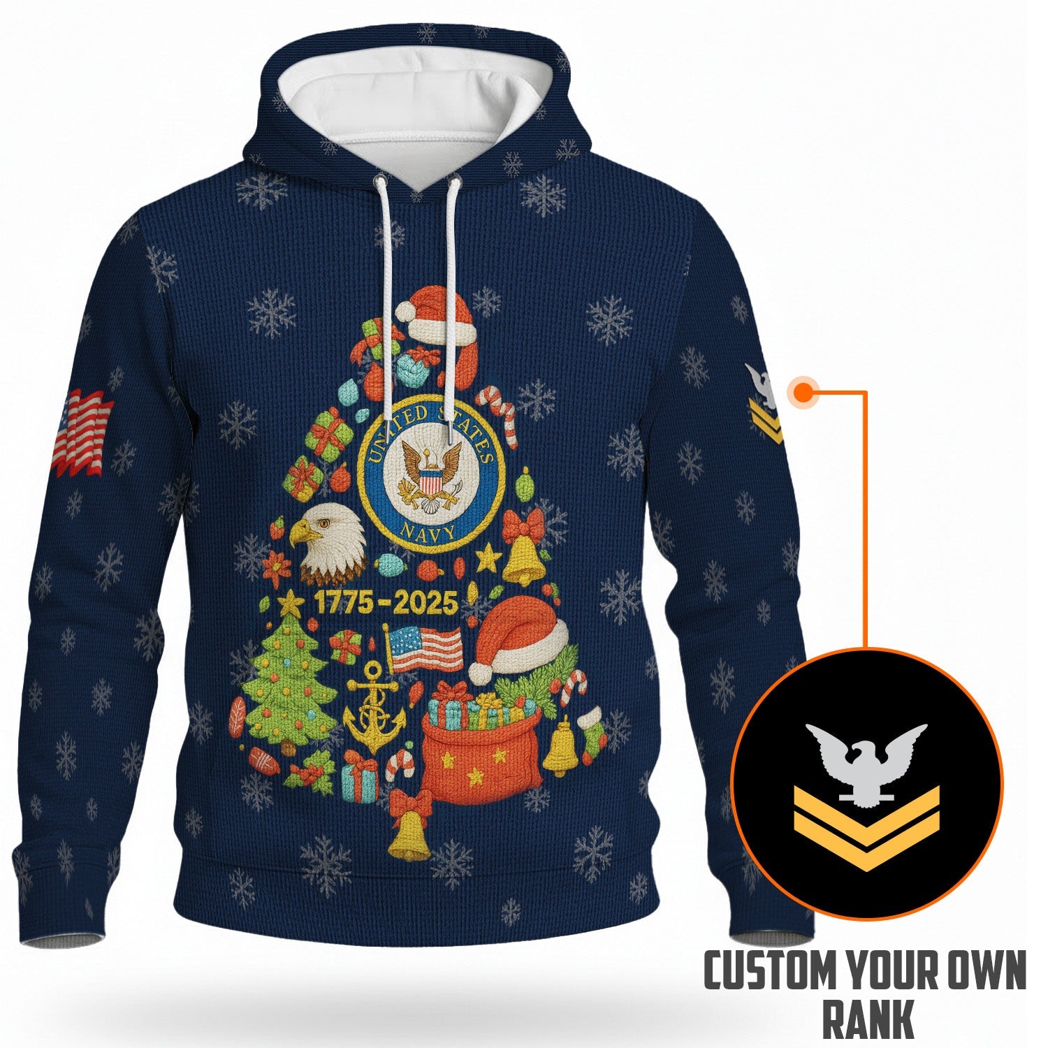 Personalized US Navy 3D All Over Print Hoodie KRH3D04