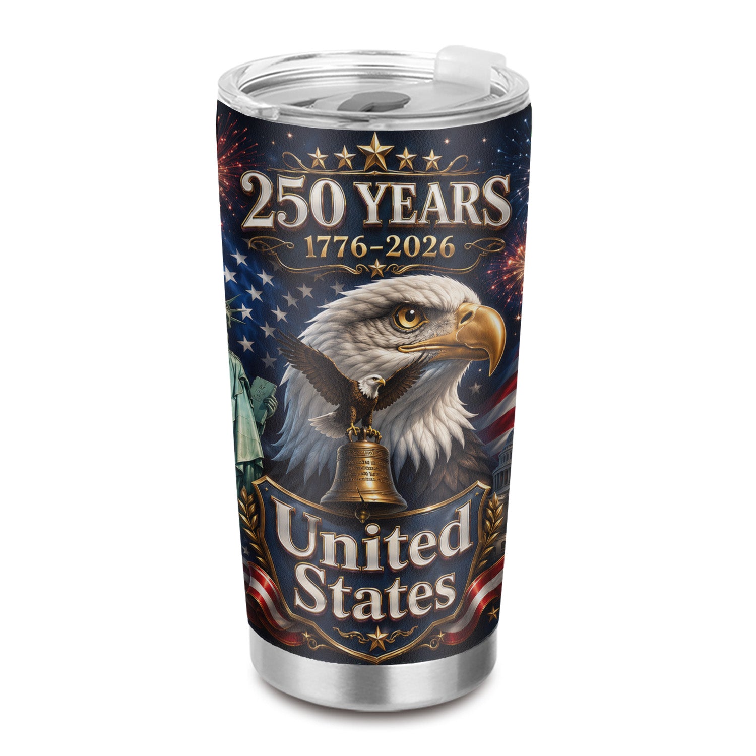 American Flag Tumbler 20oz USA 250 Anniversary