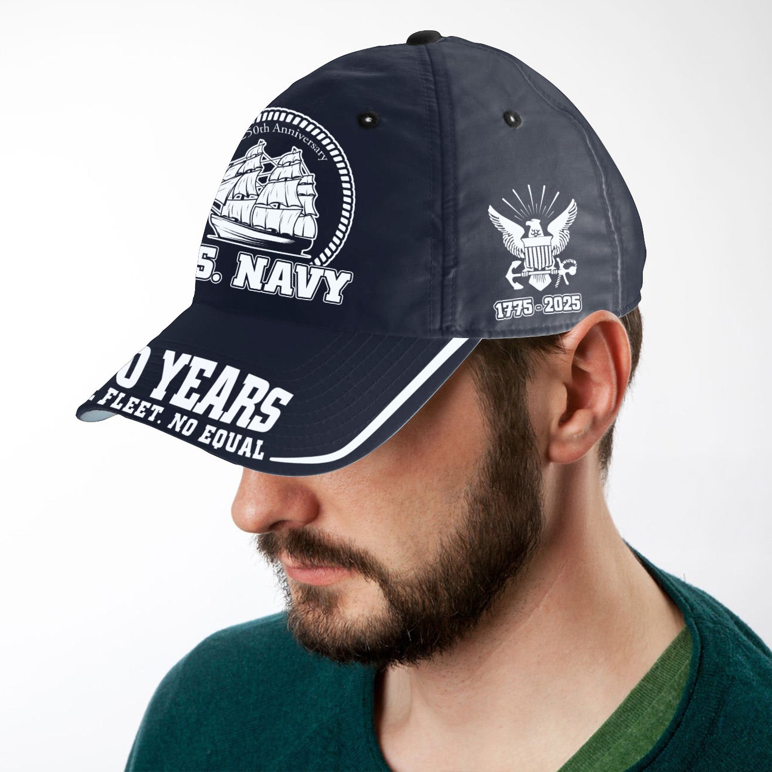 US Navy 250 Years One Fleet, No Equal All Over Prints Premium Classic Cap