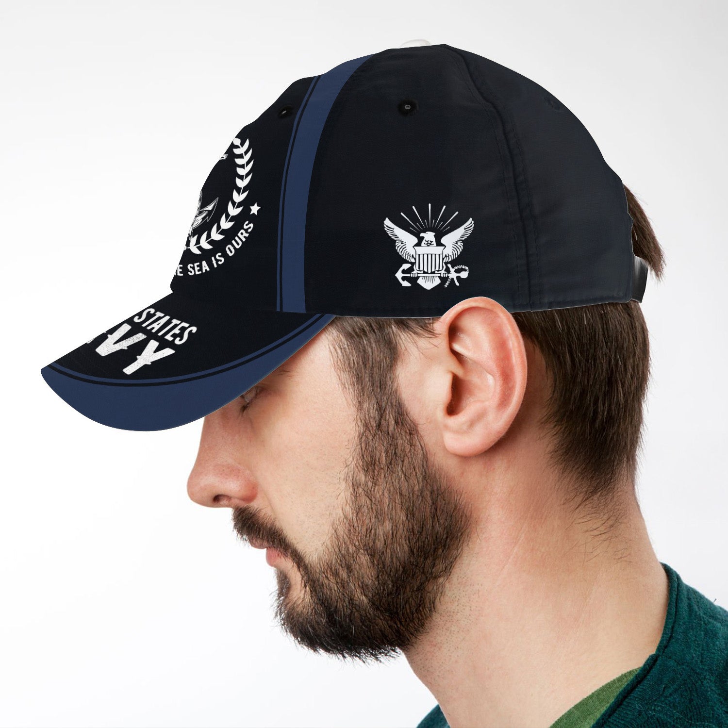 US Navy The Sea Is Our All Over Prints Premium Classic Cap