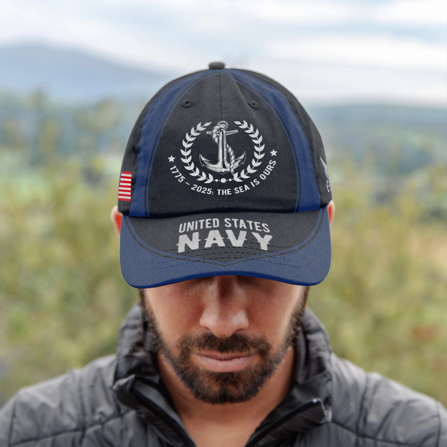US Navy The Sea Is Our All Over Prints Premium Classic Cap