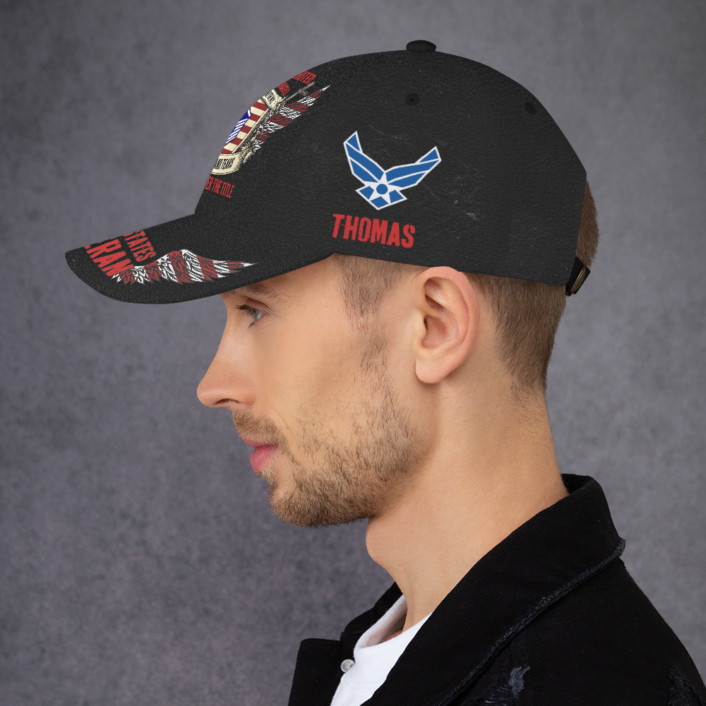 Custom Ranks/Insignia, Personalized Name And Years Served All Over Prints Premium Classic Cap KAOVC22