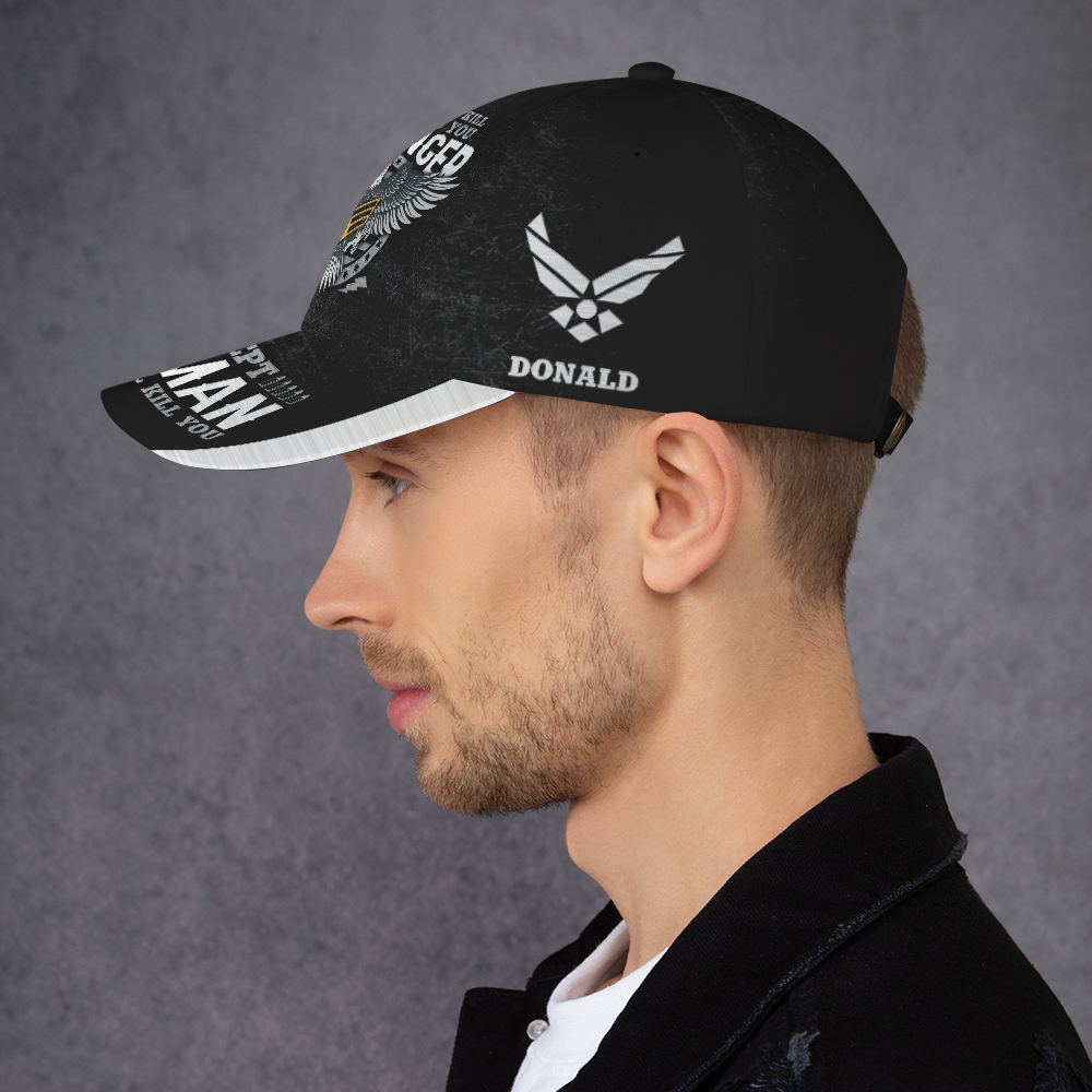 Custom Ranks/Insignia, Personalized Name And Years Served All Over Prints Premium Classic Cap KAOVC17