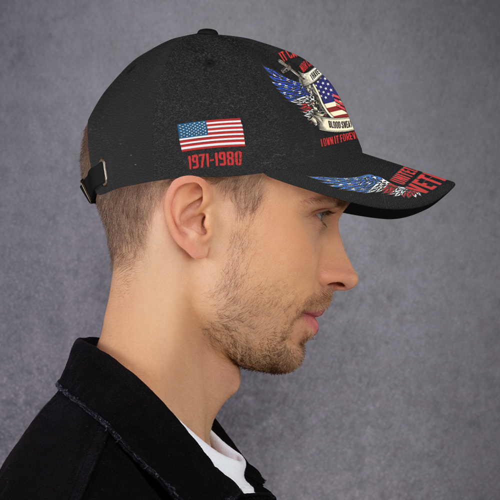 Custom Ranks/Insignia, Personalized Name And Years Served All Over Prints Premium Classic Cap KAOVC22