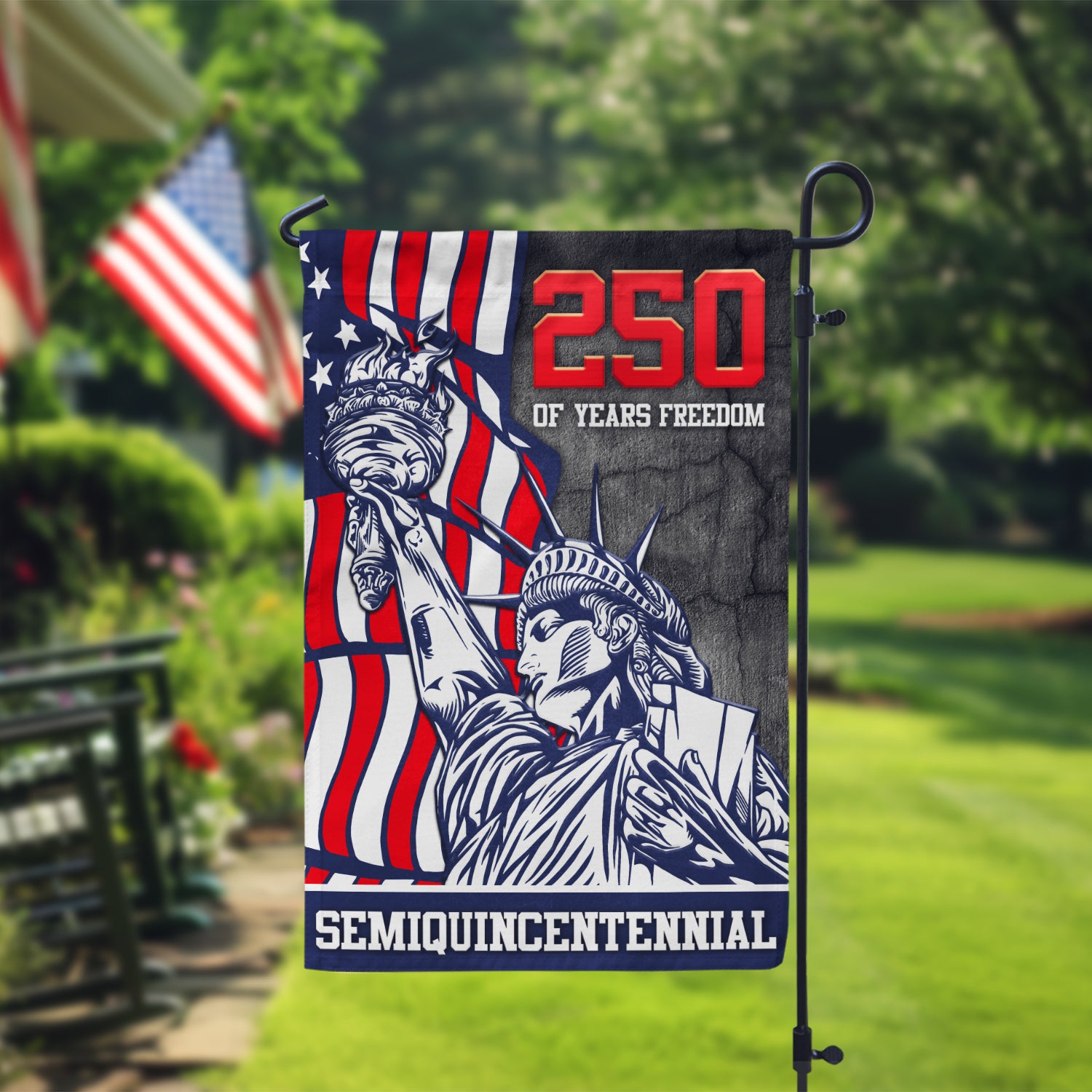 250 Years Of Freedom Semiquincentennial Garden Flag 12''x18'' Twin-Side Printing