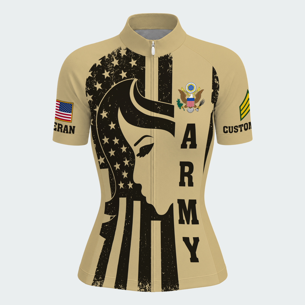 Women’s Personalized Army Female Veteran Cycling Jersey & Kit
