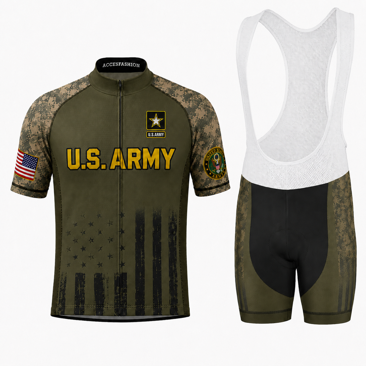 Personalized U.S. Army 250th Anniversary Cycling Kit