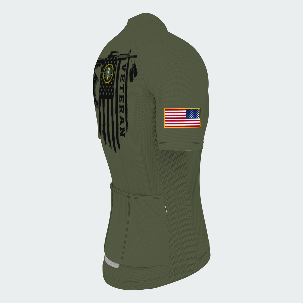Men’s Personalized Proud Army Veteran Cycling Jersey & Kit
