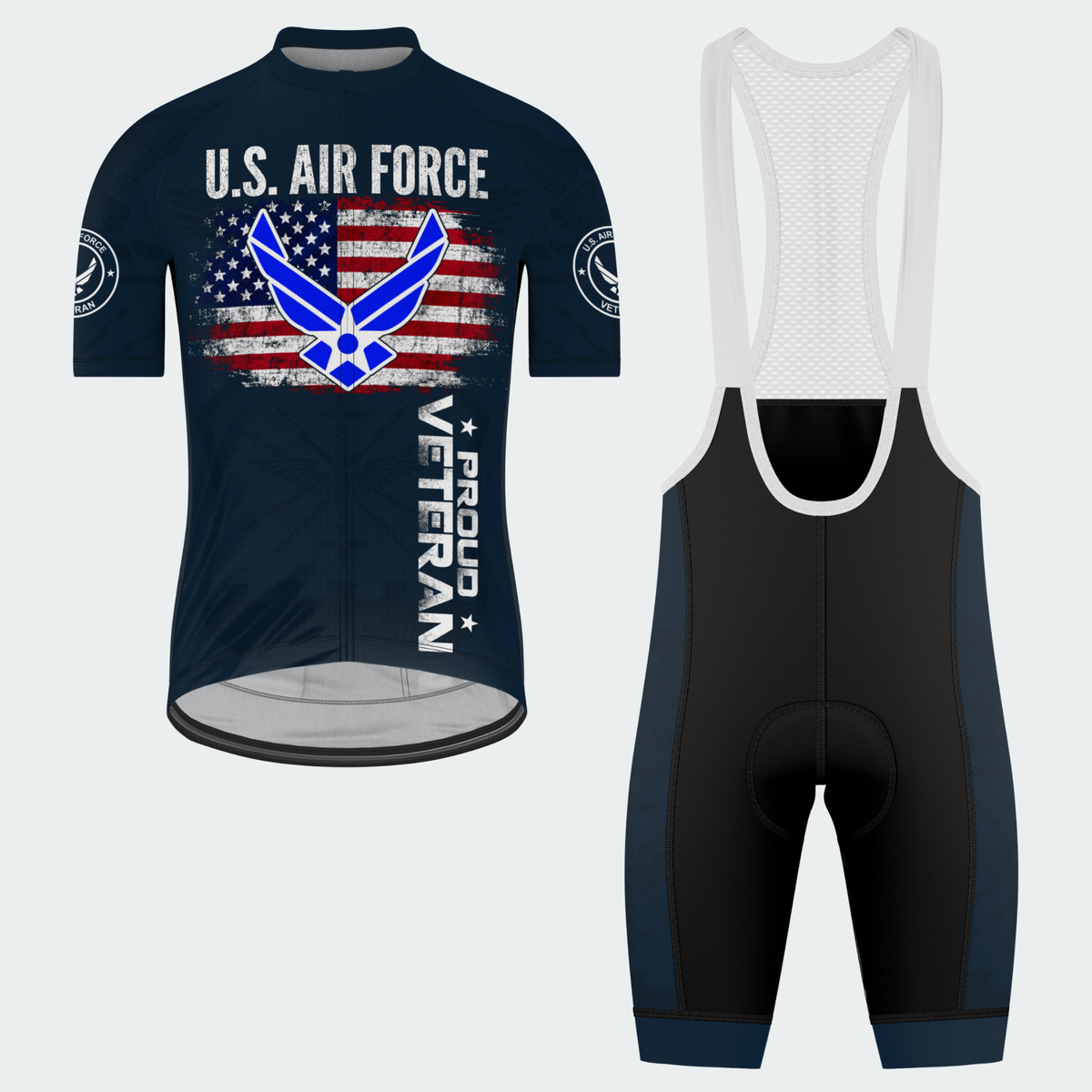 Men’s U.S. Air Force Proud Veteran Cycling Jersey & Kit
