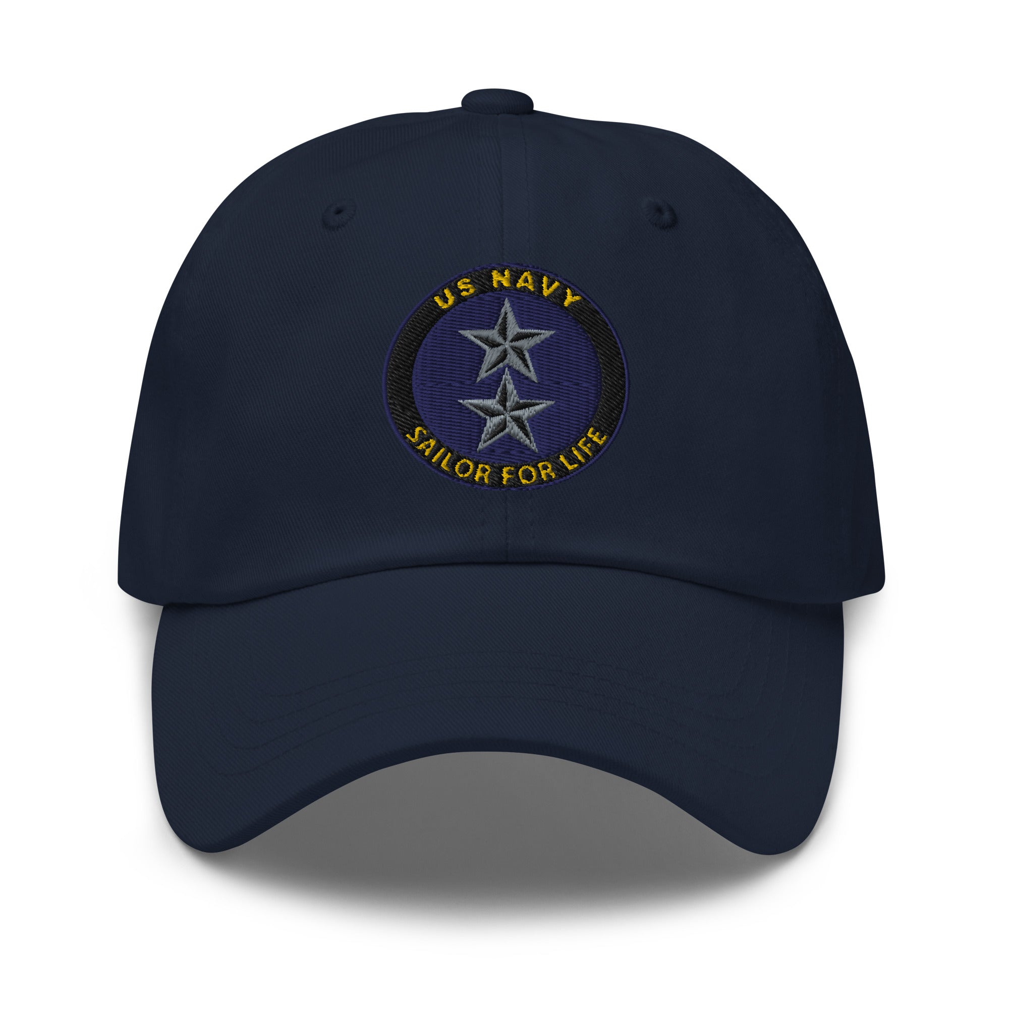 US Navy O-8 Rear Admiral O8 RADM Flag Officer Sailor For Life Embroidered Dad Hat