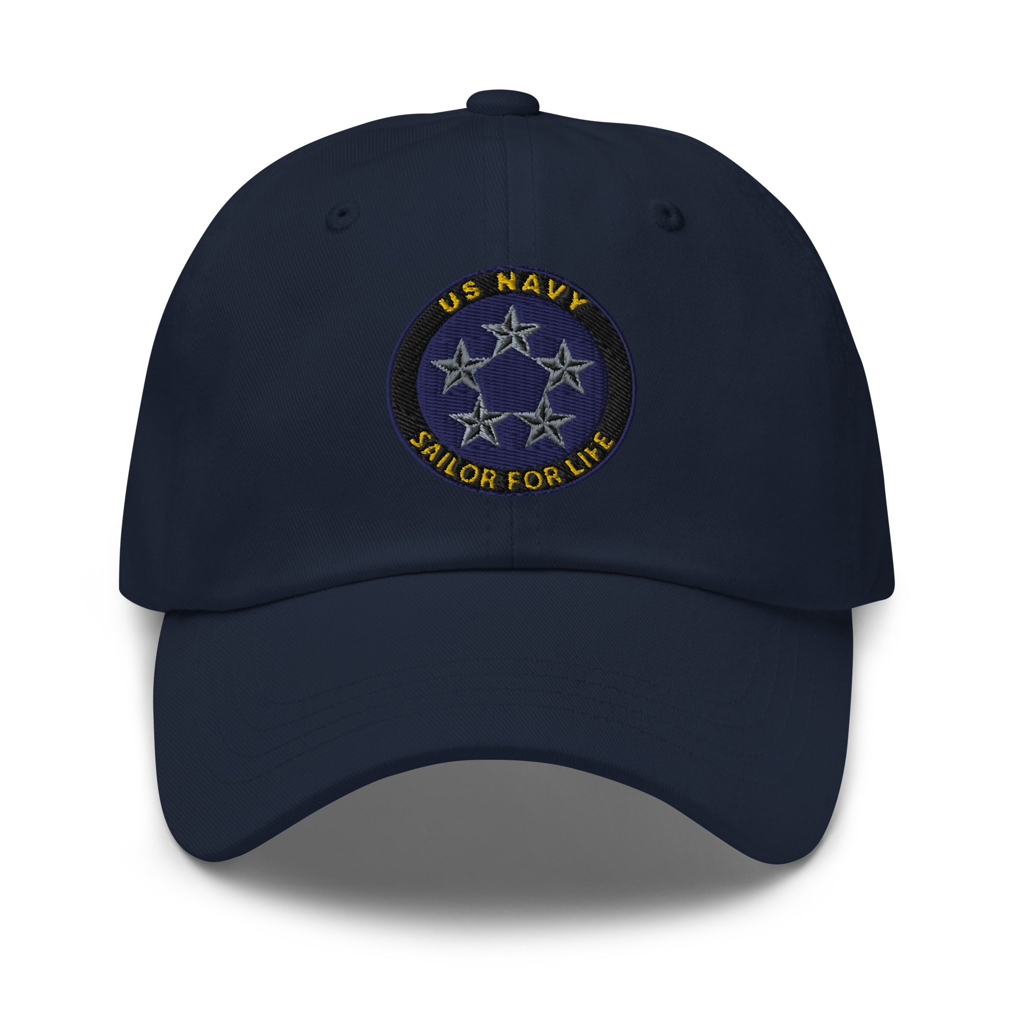 US Navy O-11 Fleet Admiral O11 FADM Flag Officer Sailor For Life Embroidered Dad Hat