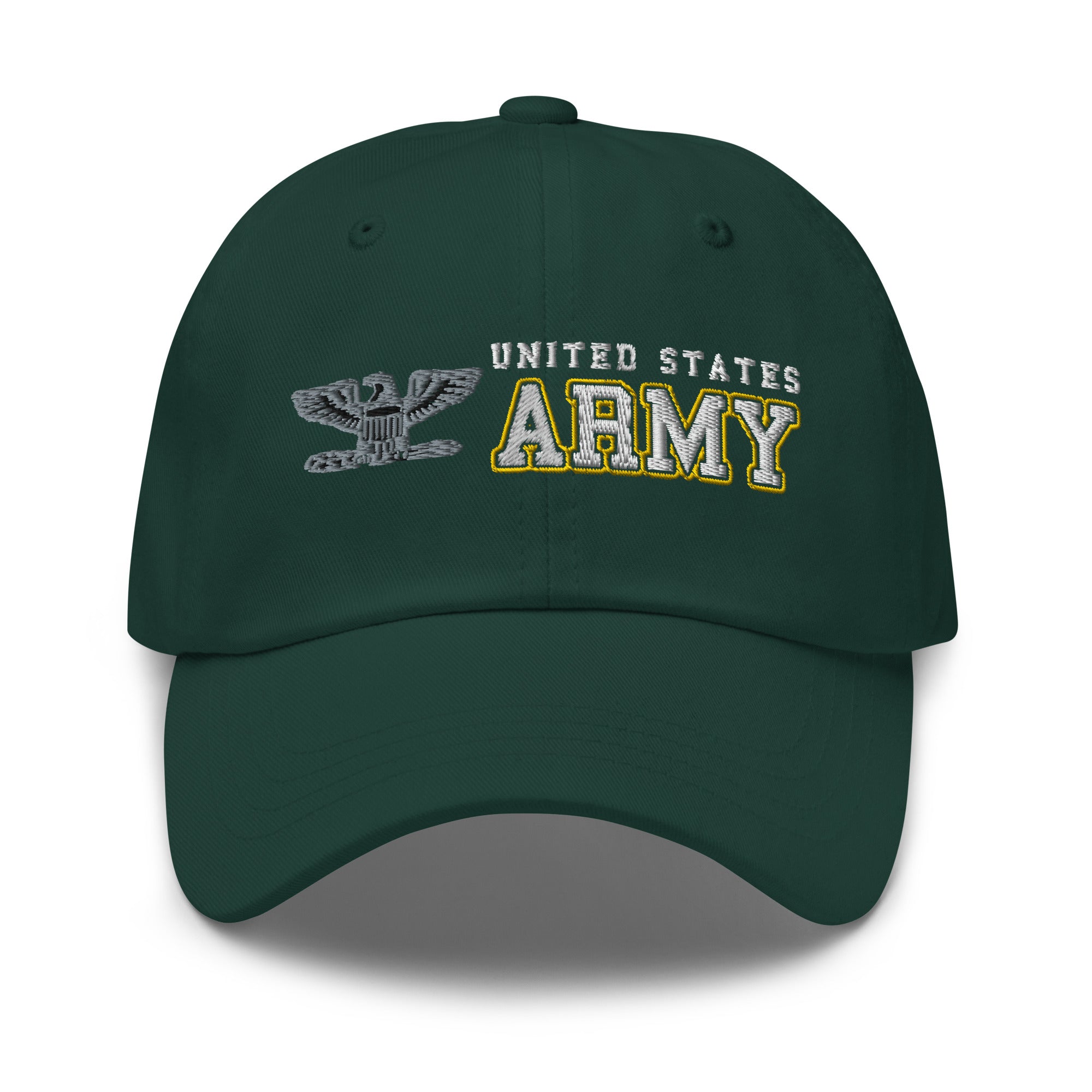 US Army O-6 Colonel O6 COL Field Officer Ranks/Insignia Embroidered Dad Hat