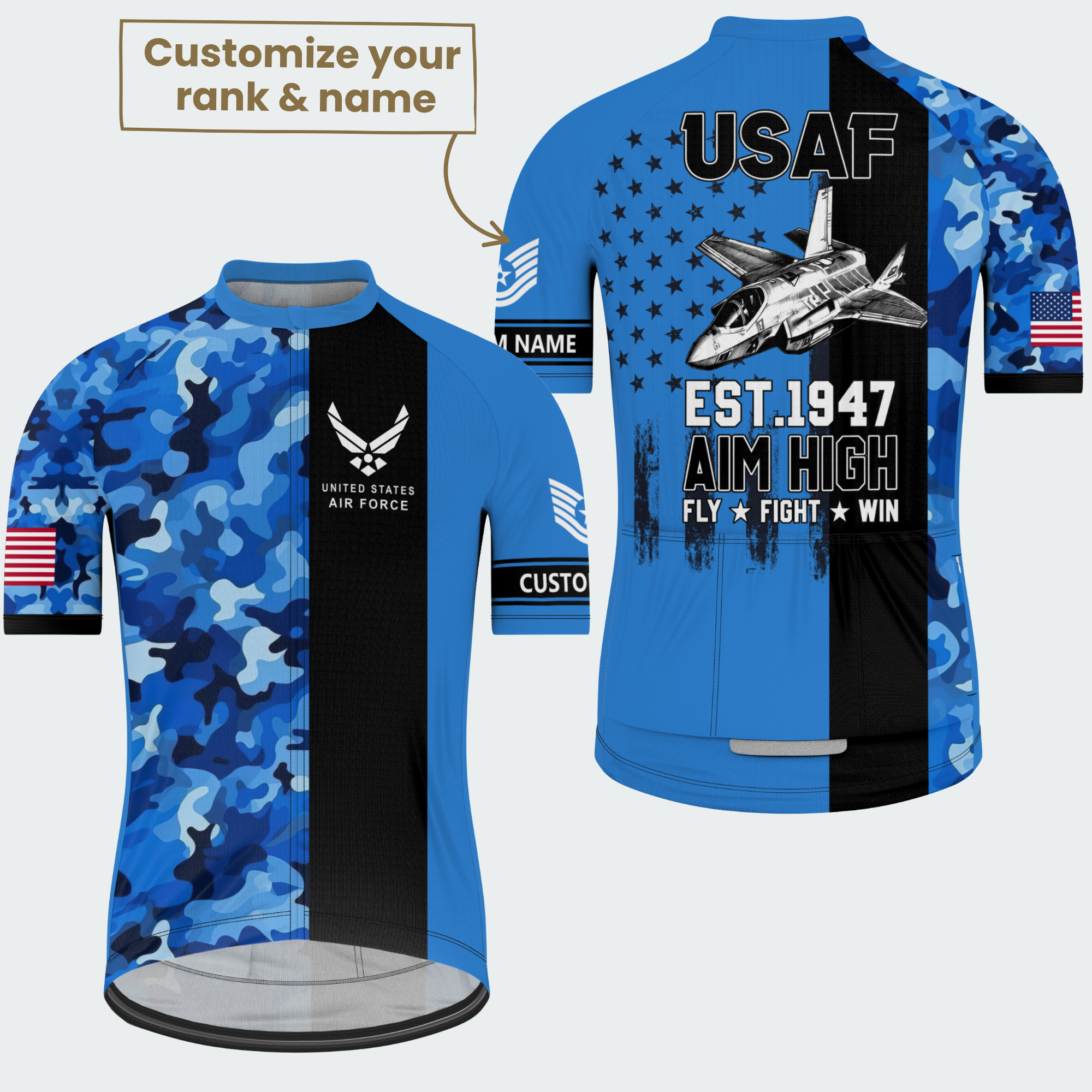 Men’s Personalized USAF Cycling Jersey & Kit