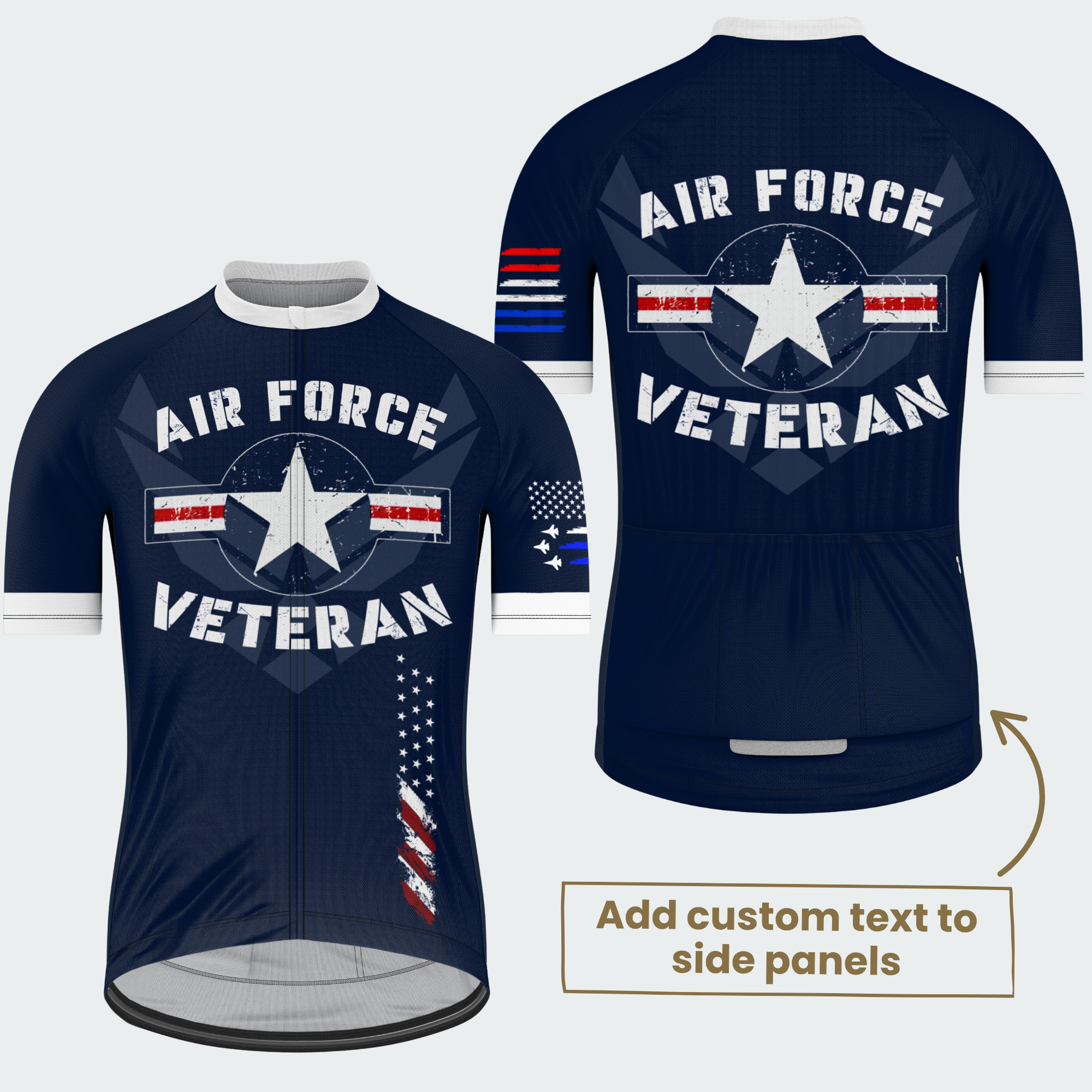 Men’s U.S. Air Force Veteran Pride Cycling Jersey & Kit