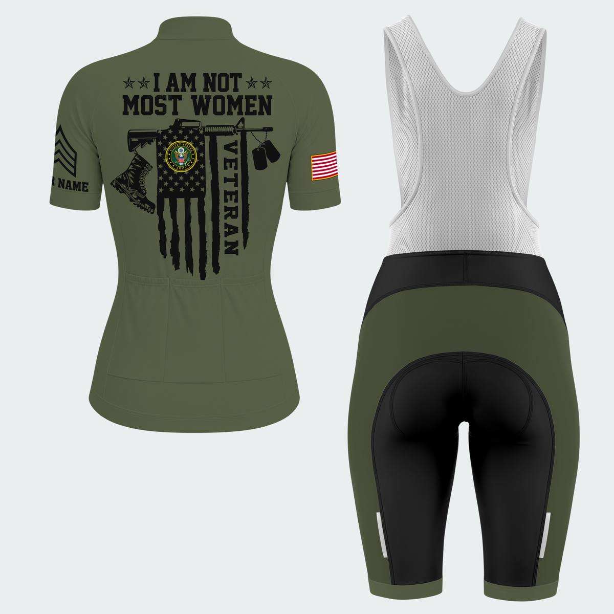 Women’s Personalized Female Veteran Not Most Women Cycling Jersey & Kit
