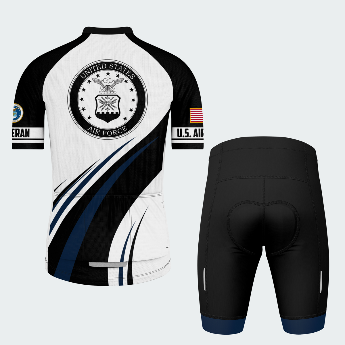 Men’s Personalized U.S. Air Force Proudly Served Cycling Jersey & Kit
