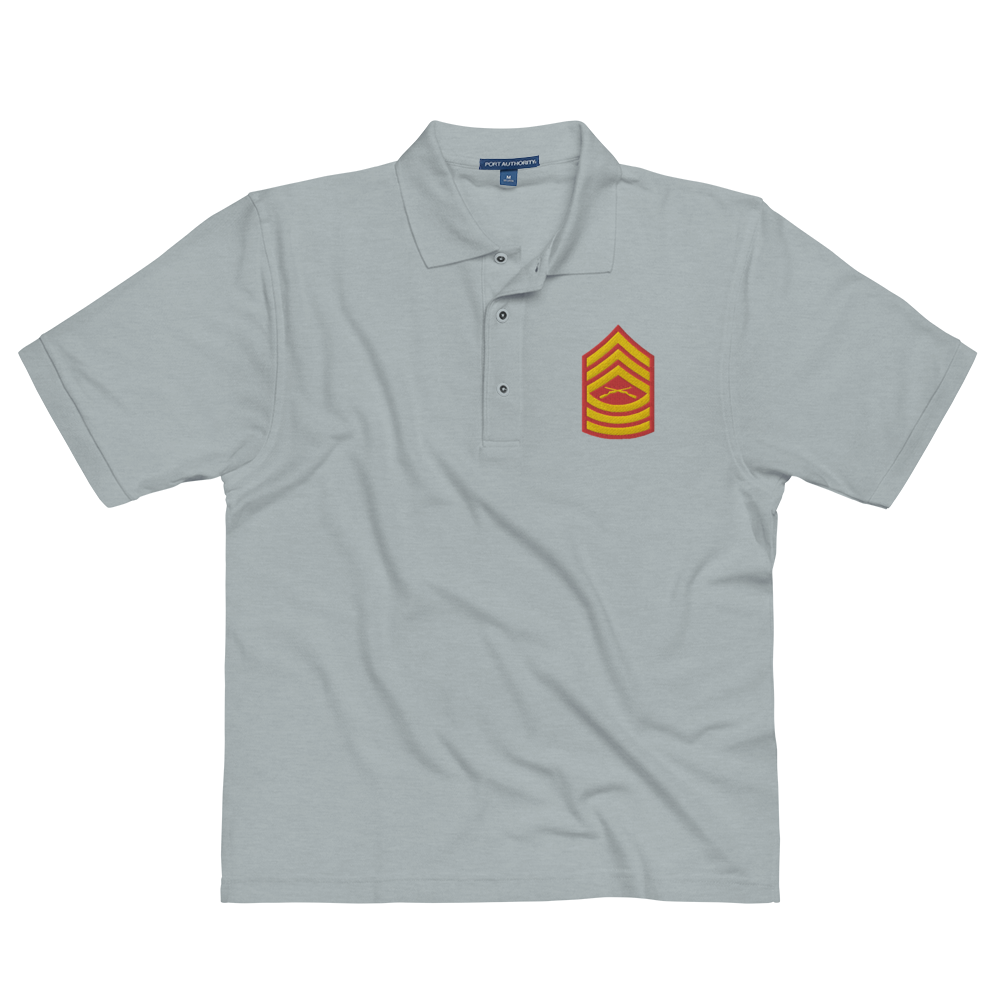 Custom MARlNE Ranks, Insignia Embroidered Port Authority Polo Shirt