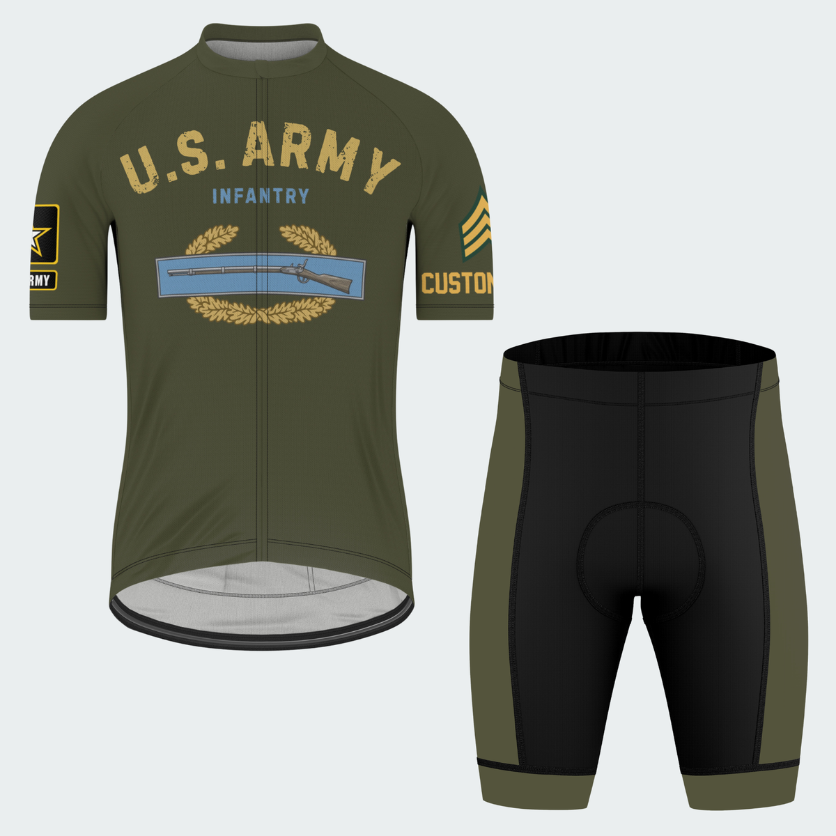 Men’s U.S. Army Infantry Regular Fit Cycling Jersey