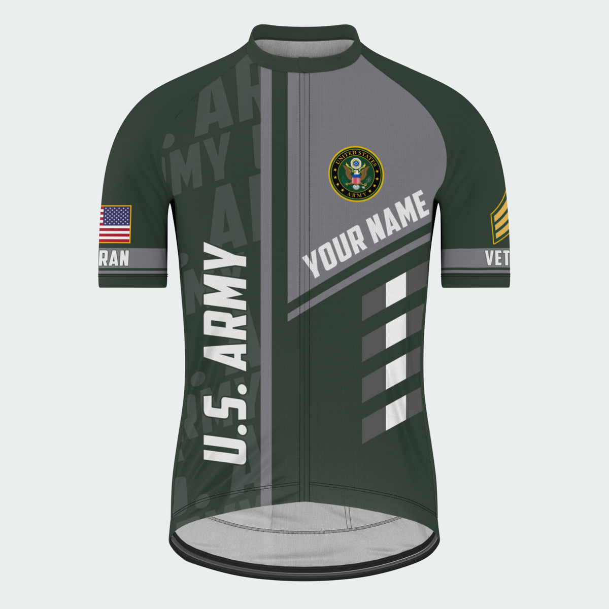 Men’s Personalized Army Veteran of The USA Cycling Jersey & Kit
