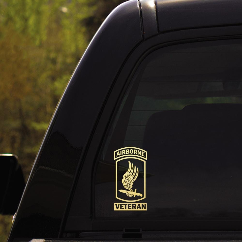 US Army 1st Cavalry - 18th XVIII Airborne - 101st Airborne - 173rd Airborne Brigade Clear Stickers-Decal-Army-CSIB-Veterans Nation