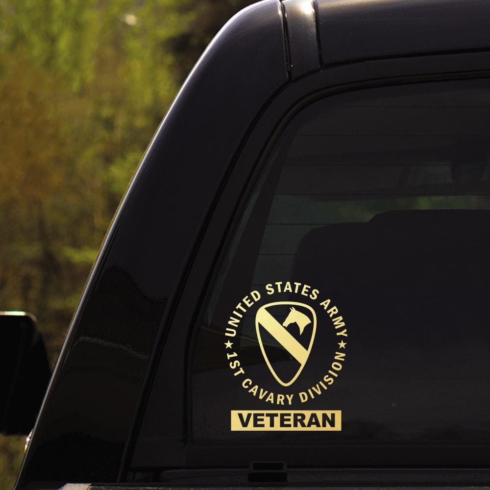 US Army 1st Cavalry - 18th XVIII Airborne - 101st Airborne - 173rd Airborne Brigade Clear Stickers-Decal-Army-CSIB-Veterans Nation