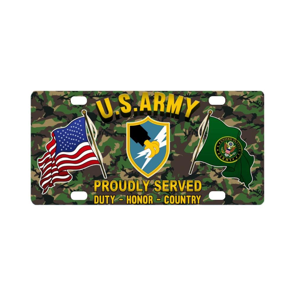 US Army Security Agency Proudly Plate Frame Classic License Plate-LicensePlate-Army-Branch-Veterans Nation
