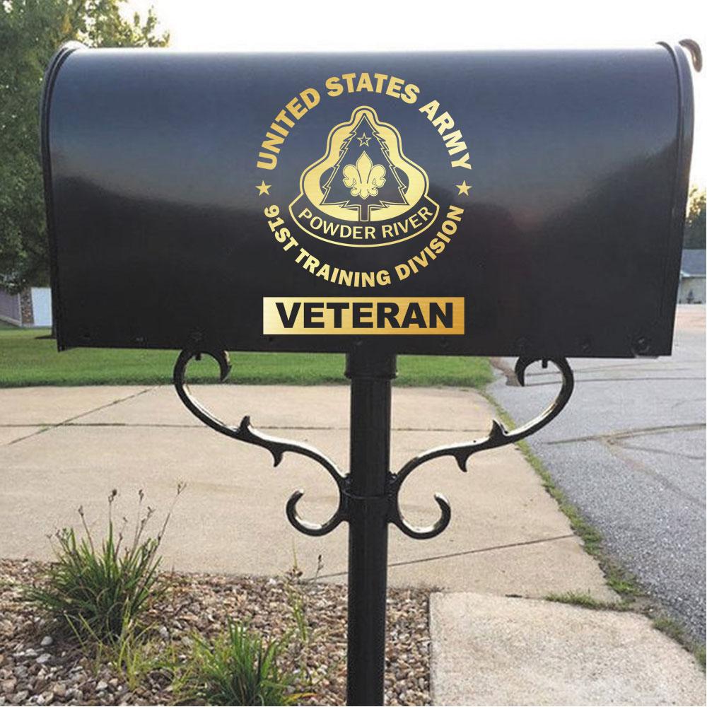 US Army 91st Training Division Unit Crest Round Clear Stickers-Decal-Army-CSIB-Veterans Nation