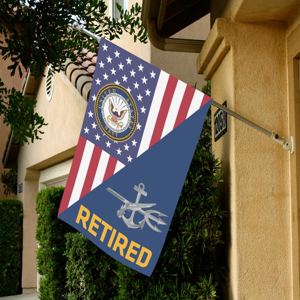 US Navy Special Warfare Operator Navy SO Retired House Flag 28 inches x 40 inches Twin-Side Printing-HouseFlag-Navy-Rate-Veterans Nation