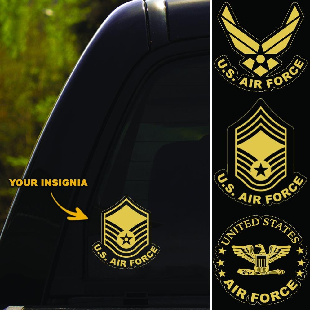 US Air Force Insignia Clear Stickers-Decal-AirForce-Veterans Nation