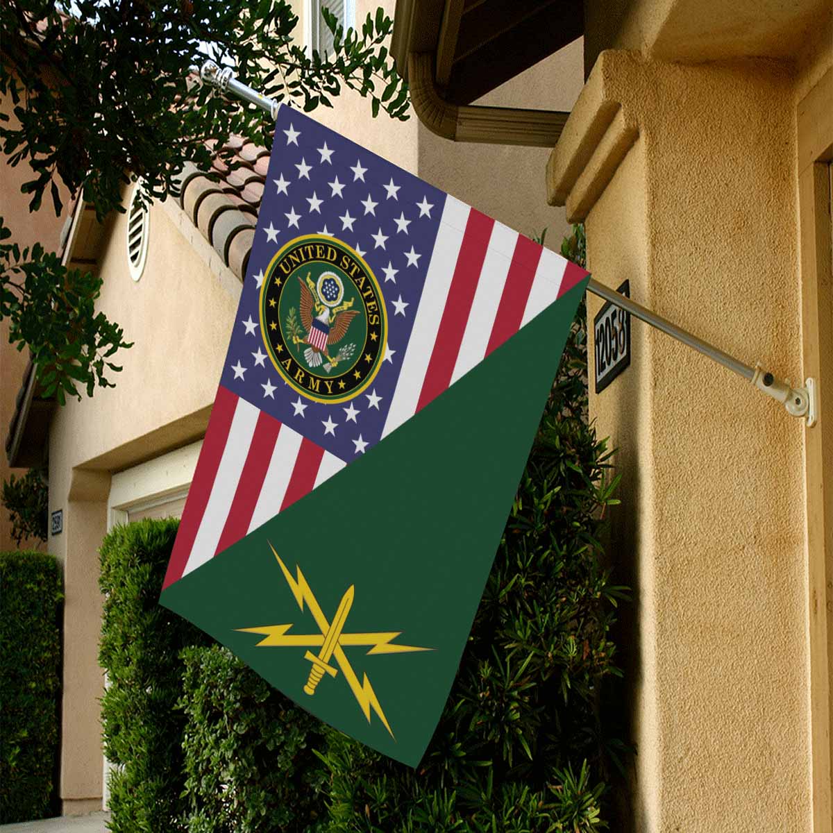 US Army Cyber Corps House Flag 28 Inch x 40 Inch Twin-Side Printing-HouseFlag-Army-Branch-Veterans Nation