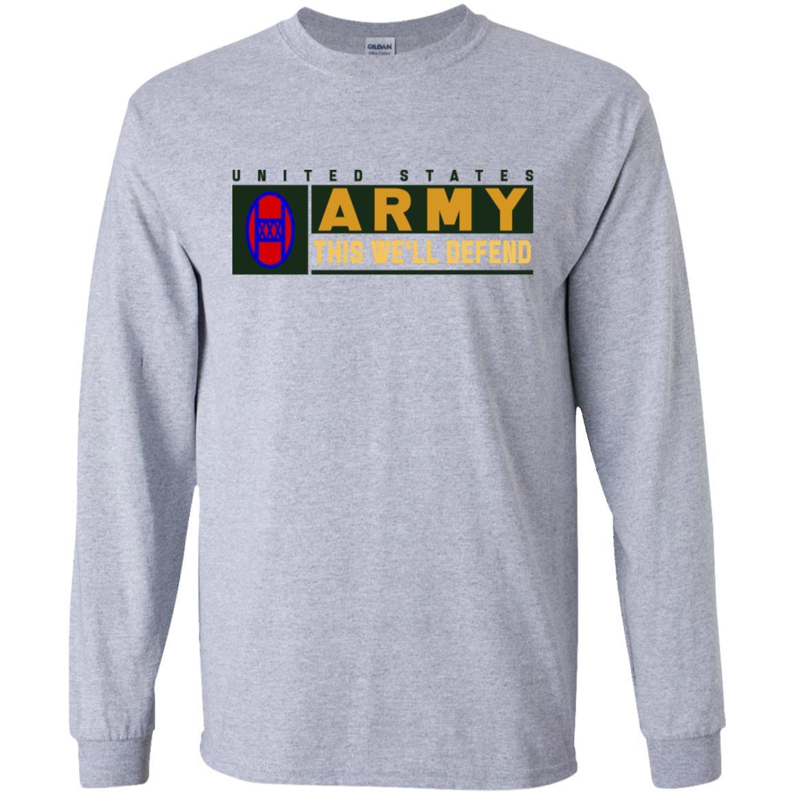 US Army 30TH ARMORED BRIGADE COMBAT TEAM- This We'll Defend T-Shirt On Front For Men-TShirt-Army-Veterans Nation