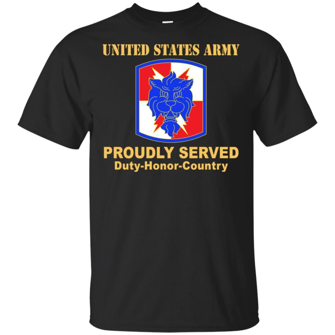 US ARMY 35TH SIGNAL BRIGADE (NO TAB) - Proudly Served T-Shirt On Front For Men-TShirt-Army-Veterans Nation