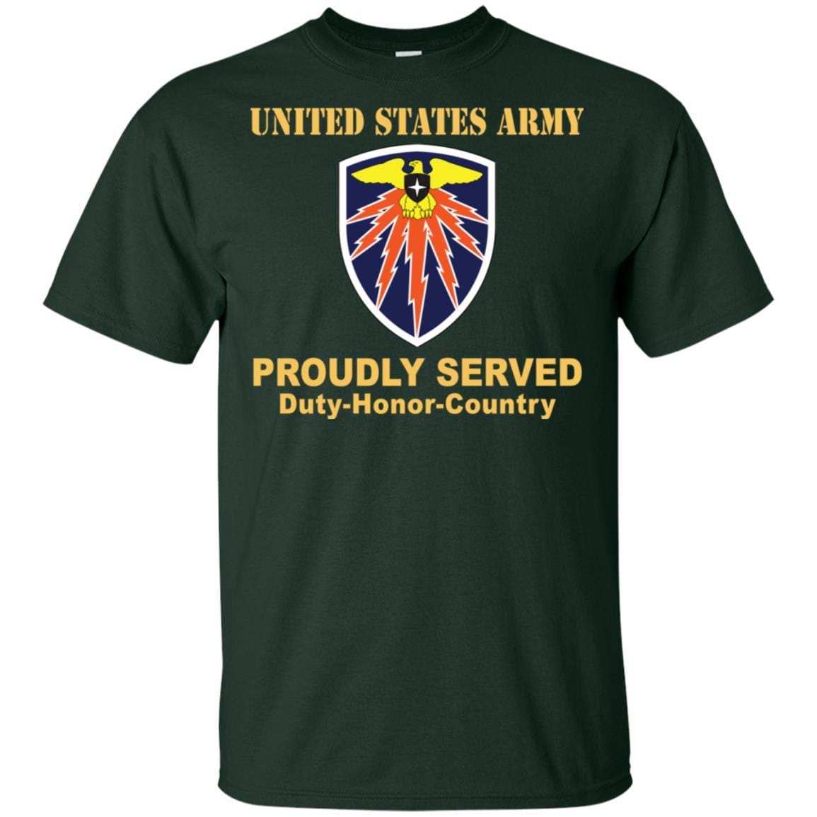US ARMY 7TH SIGNAL COMMAND- Proudly Served T-Shirt On Front For Men-TShirt-Army-Veterans Nation