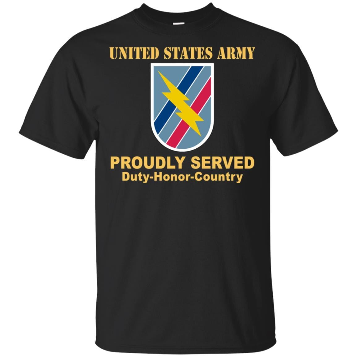 US ARMY 48TH INFANTRY BRIGADE COMBAT TEAM- Proudly Served T-Shirt On Front For Men-TShirt-Army-Veterans Nation
