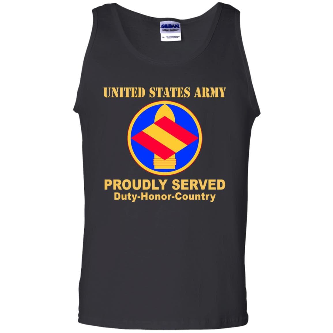 US ARMY 142 FIRES BRIGADE - Proudly Served T-Shirt On Front For Men-TShirt-Army-Veterans Nation