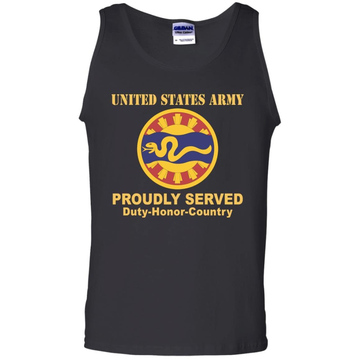 US ARMY 116TH CAVALRY BRIGADE- Proudly Served T-Shirt On Front For Men-TShirt-Army-Veterans Nation